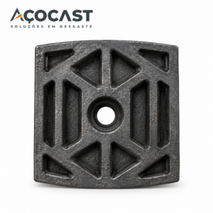 Palheta Honey 6x6 para misturador de usina de asfalto Açocast